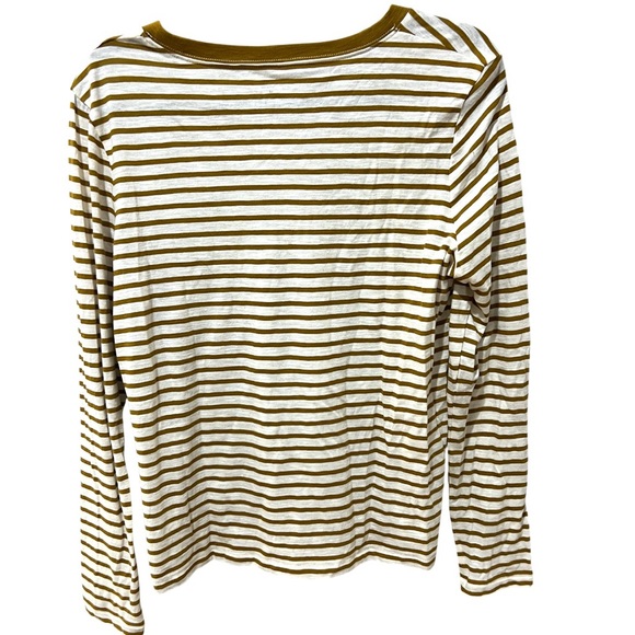 MADEWELL Striped Long Sleeve Striped T SZ M NWOT - Picture 4 of 6